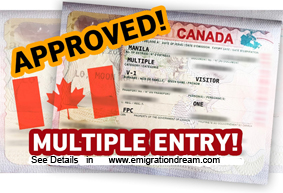 هزینه ویزای توریستی کانادا تضمینی،تبدیل ویزای توریستی به پناهندگی